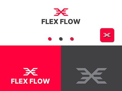 Flex Flow Fitness Brand logo applogo branding dribbblelogo fitnessbrand fitnessbrandlogo flogo graphic design logo madicallogo wellnesslogo xlogo