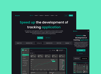 UPSTAT - A web app tracking application animation branding design figma ui uiux ux