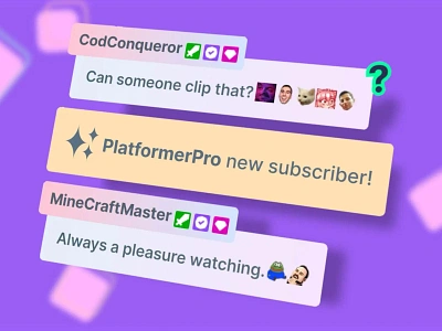 FLOW - STREAM CHAT BOX 3d animation chatbox design graphic design overlays stream elements stream overlays streaming twitch twitch overlays twitch stream elements ui uiux