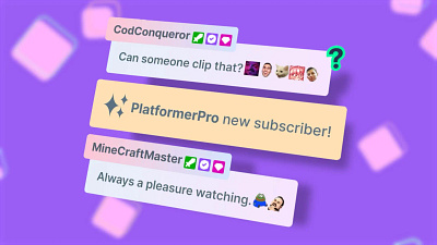 FLOW - STREAM CHAT BOX 3d animation chatbox design graphic design overlays stream elements stream overlays streaming twitch twitch overlays twitch stream elements ui uiux