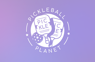 Pickleball Planet Logo athletic ball branding design graphic design illustration logo minimalistic pickle pickleball sports teams vector