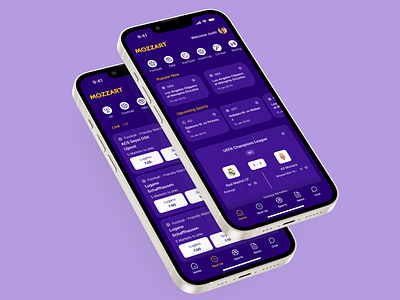 Mozzart Betting App design ios mobile