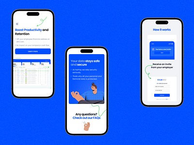 Website design for FairPay design graphic design landing landing page management mobile app pay pay system payment productivity responsive design saas sofrware ui ui design uiux web application website