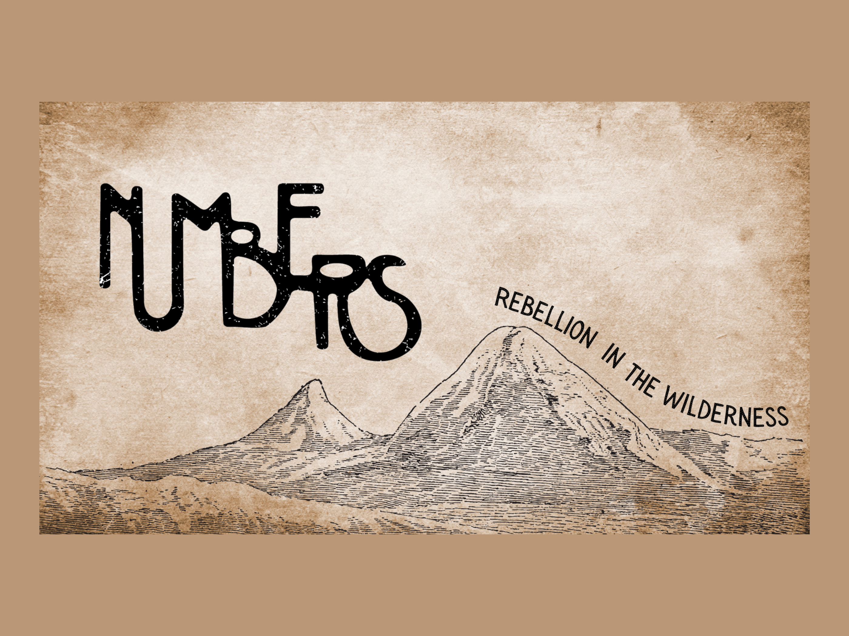 Numbers Sermon Series graphic design