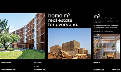 Home m squared - Waiting screen branding design graphic design typography ui