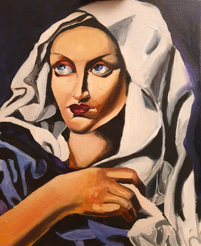 Madonna and Lempicka artwork book illustration painting peinture