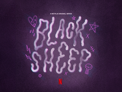 Black Sheep black sheep font lettering netflix title title design tv show type type design typography
