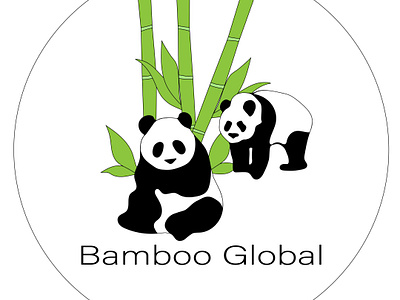 Panda logo - challenge day 3 challenge dailylogochallenge denmark illustator illustration logo