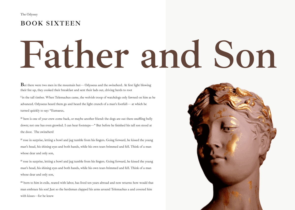 Father & Son... books editorial layouts literature uiux