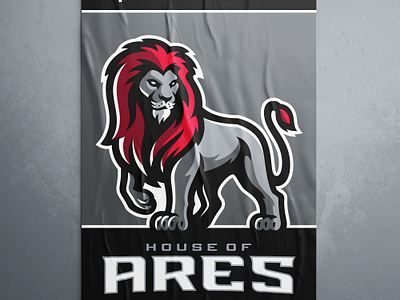 ISN Nice Lion Mascot logo | House of Ares branding crest logo dasedesigns design esports france gaming illustration isn nice lion lion sports logo logo mascot mascot logo sports logo