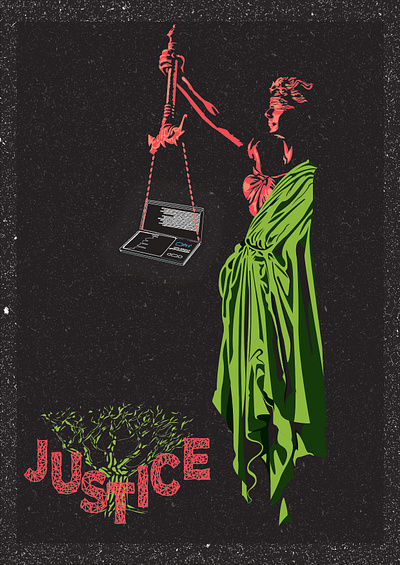 Poster Justice graphic design illustration logo