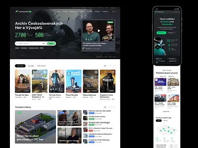 Visiongame.cz archive article article detail collections complex comprehensive database featured games gaming heavy content homepage industry layout list view magazine ui video web website