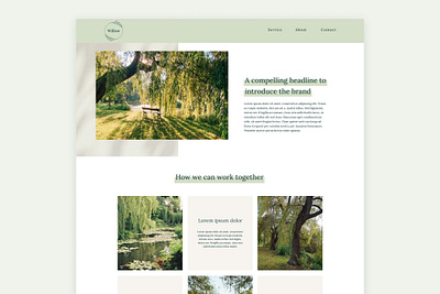 Willow - Website Template branding graphic design logo design web design web development