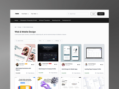 FINWORK - Freelance Web freelance website web design