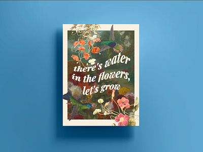 Mac Miller Lyric Poster 02 collage graphic design hummingbirds illustrator lyrics mac miller nature poster typography