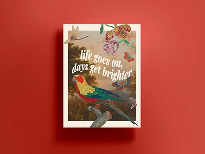 Mac Miller Lyric Poster 03 birds bugs collage design floral illustrator mac miller nature poster typography vintage