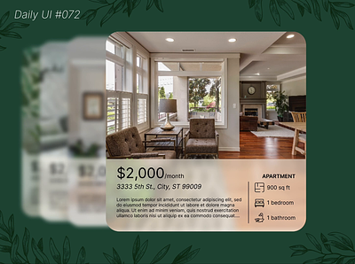 Daily UI #072: Slider apartments daily ui design figma graphic design rent rentals slider ui