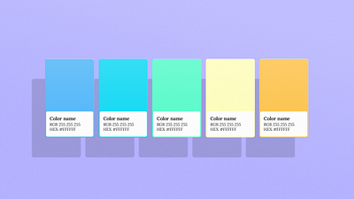 Simple Color Palette Mockup [Free] color chips color palette mockup template