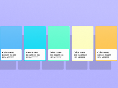 Simple Color Palette Mockup [Free] color chips color palette mockup template