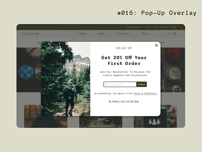 Pop-up Overlay | Daily UI Challenge #016 016 clean dailyui dailyui016 dailyuichallenge design figma figmadesign figmauidesign overlay popup subscribe ui uidesign uiux ux uxdesign webpage website