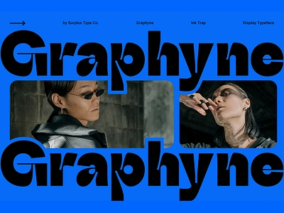 Graphyne - Ink Trap Display Font brand identity branding display font free free font freebie headline ink trap logo modern retro title type typeface