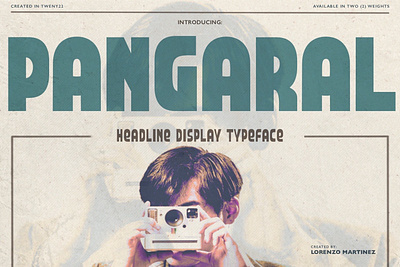 Pangaral - Free Display Typeface brand identity branding display font free free font freebie headline logo logos title type typeface vintage