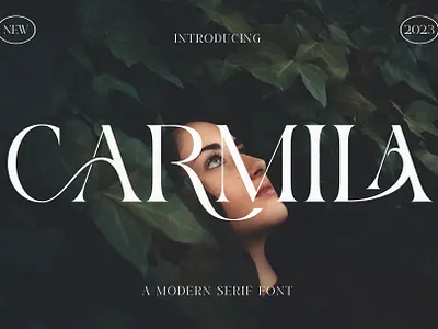 Carmila - Free Serif Font brand identity branding design display font elegant fancy free free font freebie logo logo design modern serif type typeface