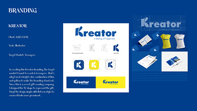 Kreator Online Gift shop Branding animation app brand brand identity branding brochure design graphic design icon illustration logo typography ui vector