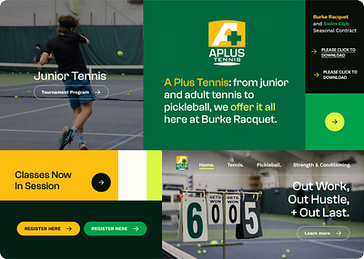 Aplus Tennis Style Guide agency branding design graphic design illustration motion style guide ui ux web web design