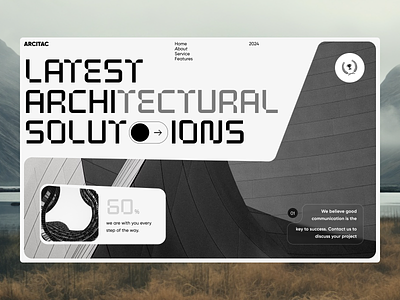 Architectural Website - ARCITAC archi architect architectural big typography building design hero section minimalism ui user interface ux web design website