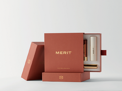 MERIT: PACKAGING: La Fête Edition Set beauty branding campaign collection cosmetics design ecommerce holiday illustrator merit packaging packaging design product shot set typography