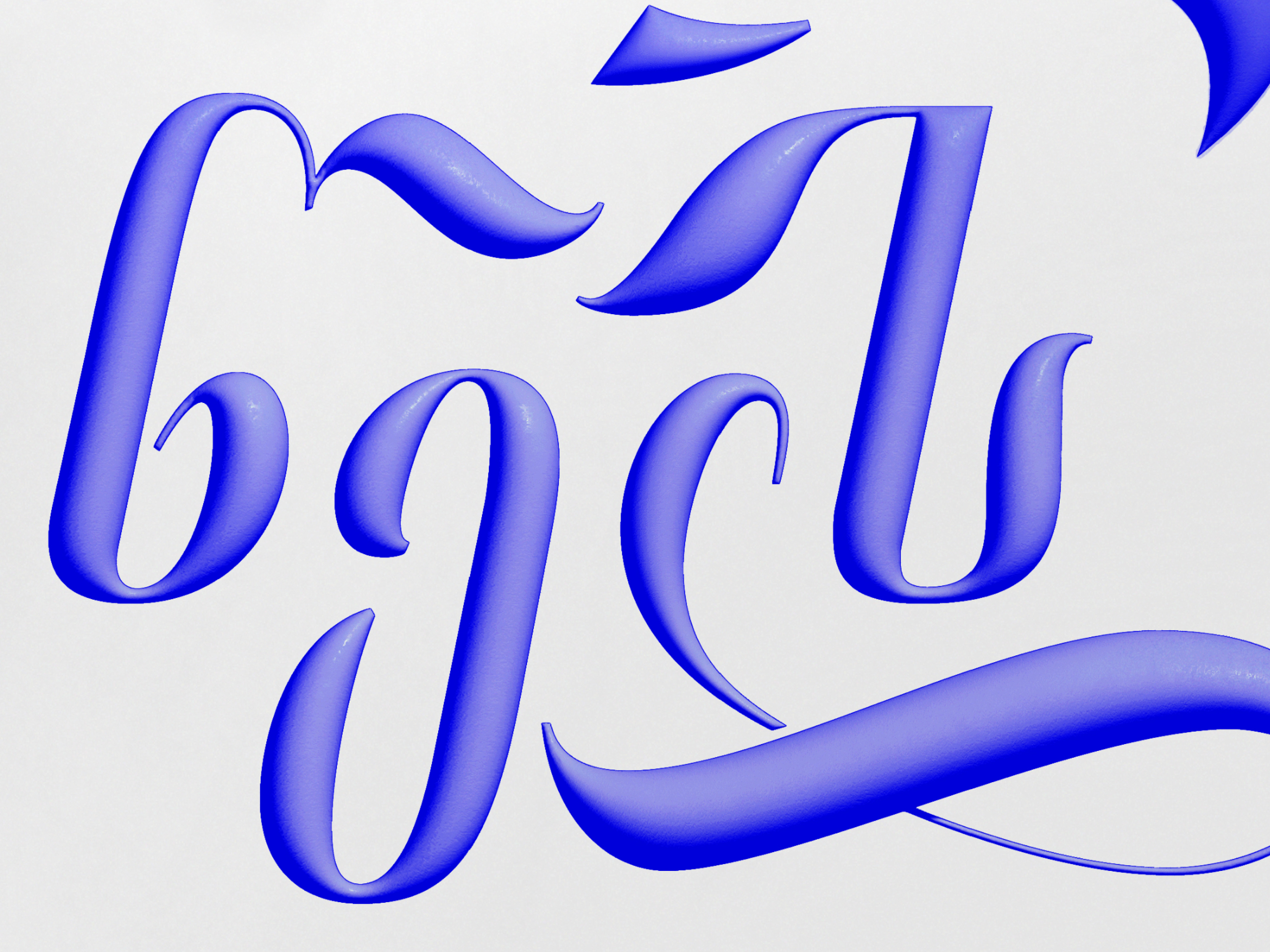 New Year's lettering in Georgian calligraphy font graphic design lettering logo type type design typeface