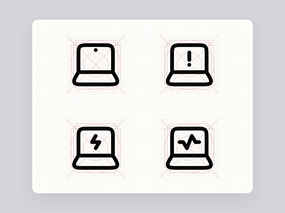 Drawing laptop icons in Figma 💻 animation drawing figma design figma icon icon icon design icon drawing icons illustration laptop icon line icon motion graphics stroke vector