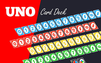 UNO Card Deck 2d assets design game graphic design mobile game uno vector