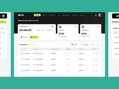 Fintech Web App app fintech best design best web app case study dashboard figma fintech fintech web money transfer more settings top design ui user user experience user interface ux web mobile web design