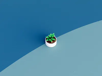 Plant 3d illustration plant