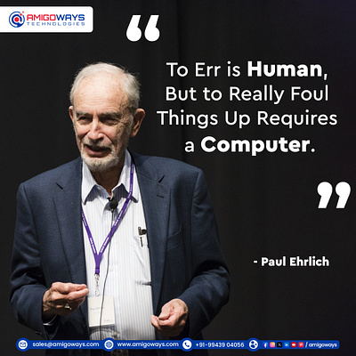 Paul Ehrlich Funny Quotes amigoways amigowaysappdevelopers amigowaysteam branding