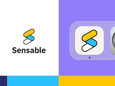 Sensable - Logo concept ai assisted analysis automated processes brand branding graphic design illustration industrial it logo mark mark design platform reports s logo ui ux website design