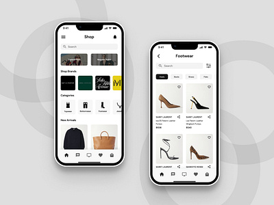 Styling App UI - Homepage & Product Listing category ui design fashion fashion app homepage ui listing ui product listing styling stylist stylist app ui ui design user interface