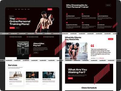 Fitness Landing Page best gym design figma web fitness landing page fitness web fitness web design gym web design landing page top fitness design ui user experience user interface ux web design
