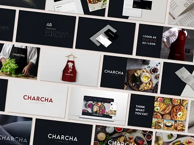Branding Design for Charcha apron brand branding branding design business card design digital digital art food food brrand full branding graphic design identity branding letterhead logo menu merchandise restaurant social media website mockup