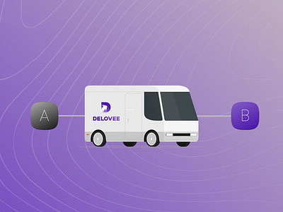 Delivery Wan on the Way! animation branding delivery design design inspiration drive driving explainer video flat design fresh design illustration inspiration location logistics parcel shipping ui van