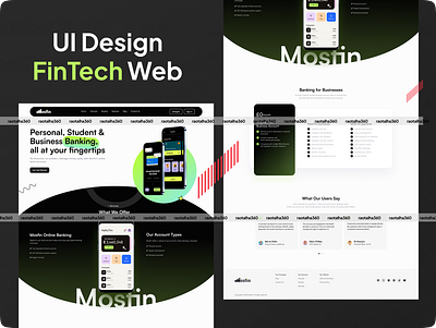 Fintech Landing Page best best landing page best web design figma fintech illustrator landing page photoshop trending ui uiux user experience user interface ux web design xd