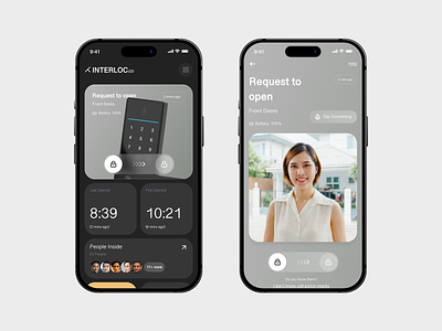 Interloc - Smart Lock IOT for home app device ios iot lock mobile security smart ui ui design ux