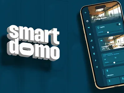 Website 3D Hero Image - Spline 3d hero image mobile app smartdomo website hero