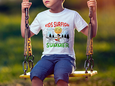 Kids Summer T-shirt Design cool design creative design custom design enjoy the summer graphic design graphic t shirt illustration kids summer t shirt product design summer summer time summer vibs t shirt t shirt design t shirts tee design tees design tsh typhography typhography t shirt