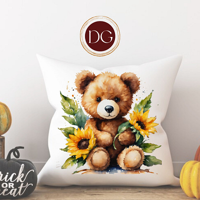 TEDDIES WITH FLOWERS! clipart teddy