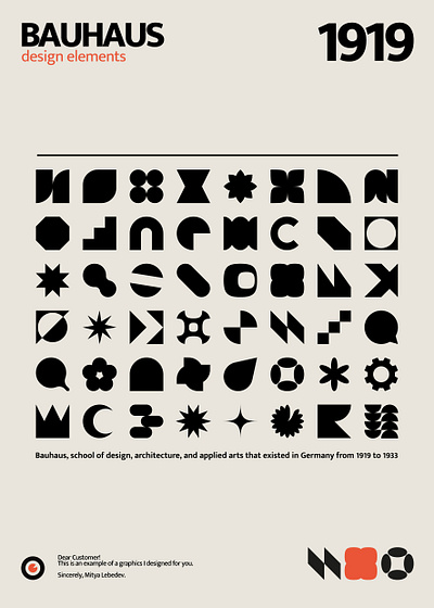 Vector icons. Bauhaus. adobe illustrator bauhaus design elements icons illustration logo project signs vector