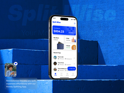 Split Wise - Your Money Splitter App app app design design expense tracking app finance finance management mobile app mobile app design money money app personal finance app spitwise spltwise app ui uidesign