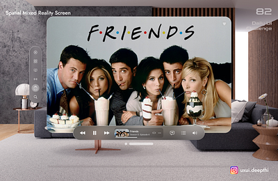 Spatial Mixed Reality screen | Daily UI Challenge # 82/90 ui design ux design uxui designer